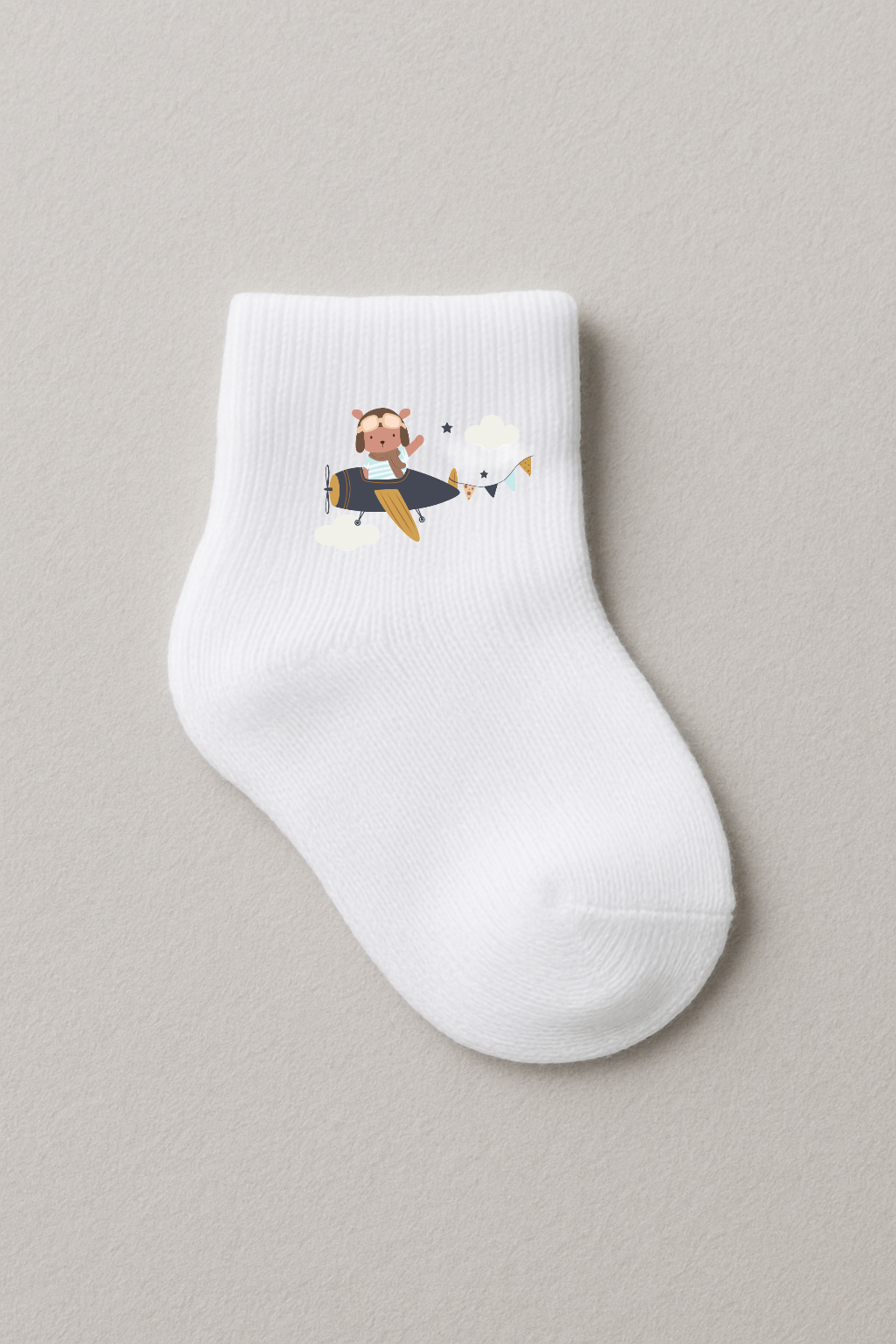 Aviation-Inspired "Baby Pilot" Socks in Organic Cotton – Kumy Kids®