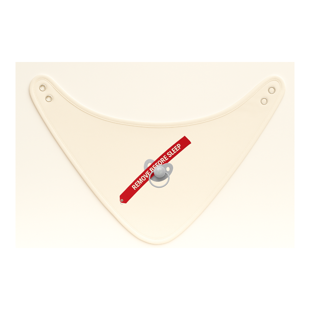 Baby Bib “Remove Before Sleep” with Pacifier – Kumy Kids®