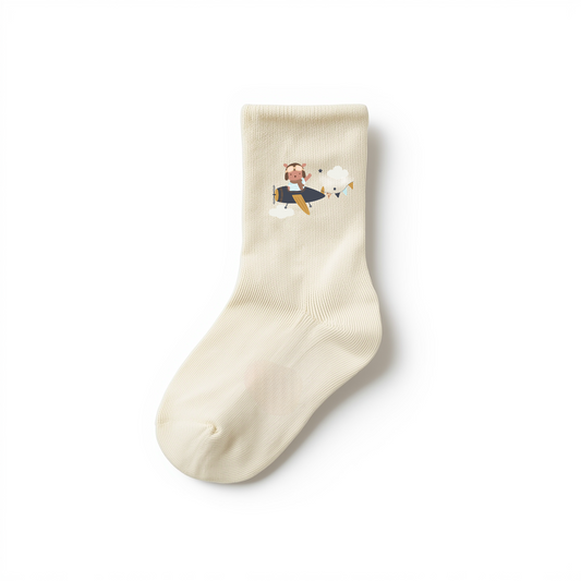 Aviation-Inspired "Baby Pilot" Socks in Organic Cotton – Kumy Kids®
