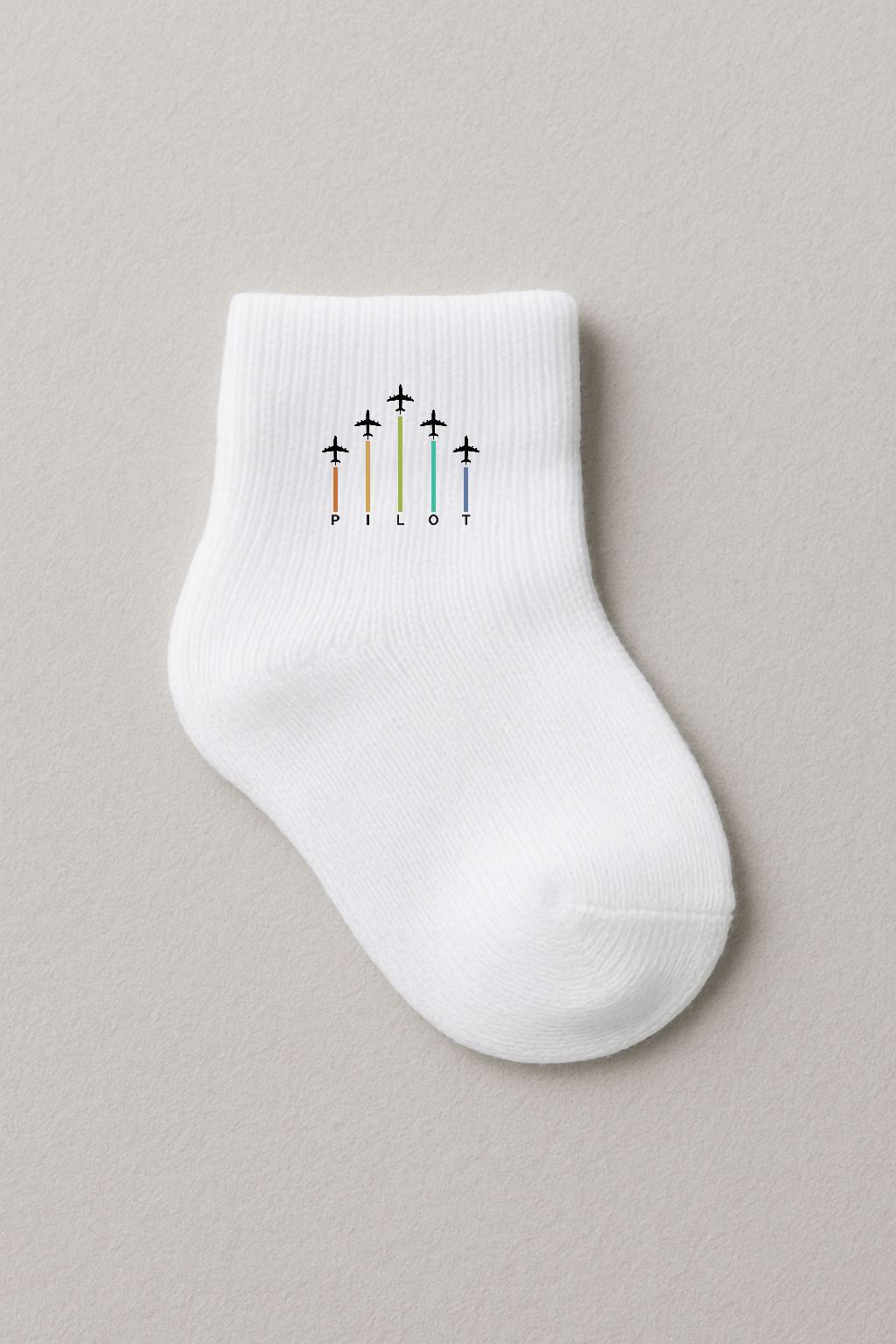 Aviation-Inspired "Flight path" Socks in Organic Cotton – Kumy Kids®